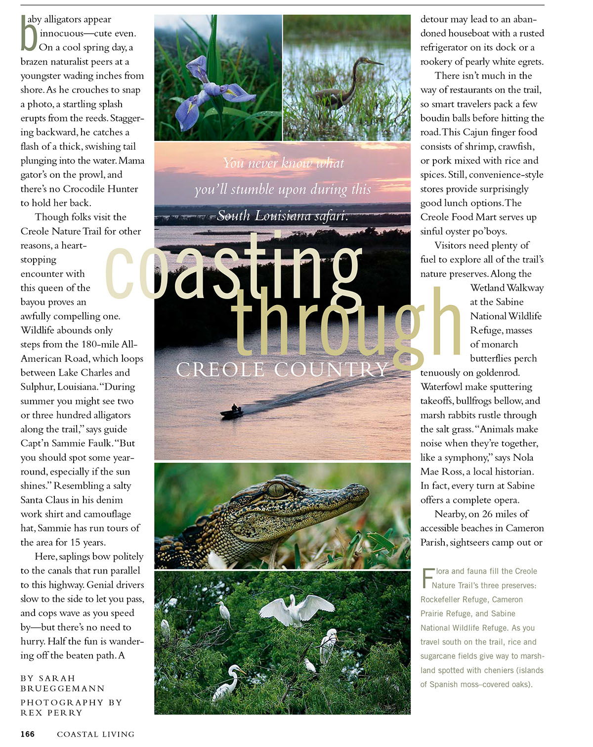 Creole Country article for Coastal Living